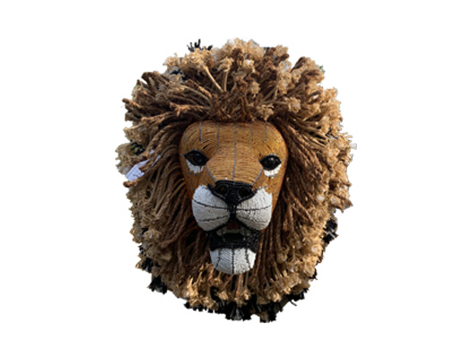 wire-and-beaded-LionHeads animal